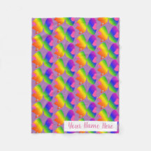 女の子のための大きく明るい虹の弓パーソナライズなギフト