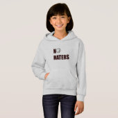 女の子のための嫌悪症のフード付きスウェットシャツ無し (正面フル)