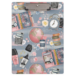 女の子のための学校に戻るクリップボード クリップボード