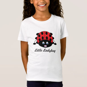 女の子のための小さいてんとう虫のワイシャツ Tシャツ