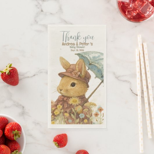 女の子のための小さなウサギの赤ちゃんシャワー (インサイチュ)