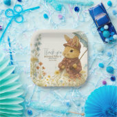 女の子のための小さなウサギの赤ちゃんシャワー ペーパープレート (パーティー)