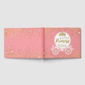 女の子のための小さなプリンセスの赤ちゃんシャワー ゲストブック (全面)