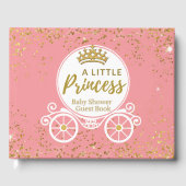 女の子のための小さなプリンセスの赤ちゃんシャワー ゲストブック (正面)