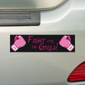 女の子のための戦い! バンパーステッカー (車上)