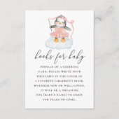 女の子のための本を持って来なさい。かわいいペンギン動物 エンクロージャーカード (正面)