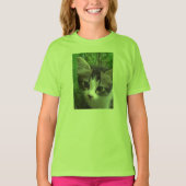 女の子のための猫Tシャツ Tシャツ (正面)