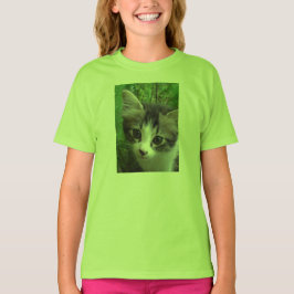 女の子のための猫Tシャツ Tシャツ