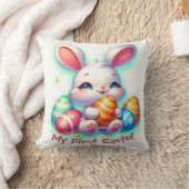 女の子のための私の最初の復活祭 | クッション (ブランケット)