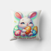 女の子のための私の最初の復活祭 | クッション (裏面)