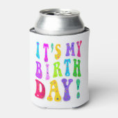 女の子のための私の誕生日レトログルービー 缶クーラー (缶正面)
