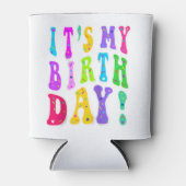 女の子のための私の誕生日レトログルービー 缶クーラー (正面)