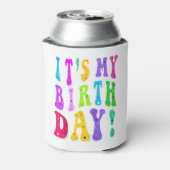 女の子のための私の誕生日レトログルービー 缶クーラー (缶裏面)