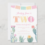 女の子のための第2の誕生日 – フィエスタをタコしよう！ 招待状 (正面)