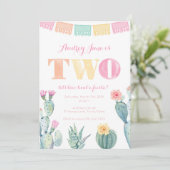 女の子のための第2の誕生日 – フィエスタをタコしよう！ 招待状 (スタンド正面)