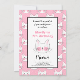 女の子のための第7誕生会 案内状