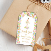 女の子のための編集可能なピンクのダンスパーティーフェイバータグ ギフトタグ