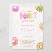 女の子のための編集可能な甘いパーティー招待状 招待状 (正面)