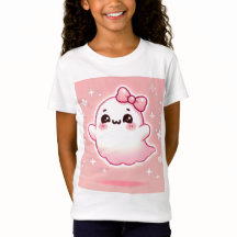 👻🎀女の子のための美しいピンクインTシャツ!🎀👻