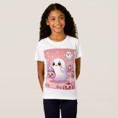 👻🎀女の子のための美しいピンクインTシャツ!🎀👻 Tシャツ (正面フル)