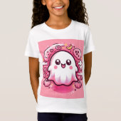 👻🎀女の子のための美しいピンクインTシャツ！🎀👻 Tシャツ (正面)