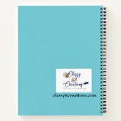 女の子のための茶色のキャラクター付きスパイラルノート ノートブック (裏面)