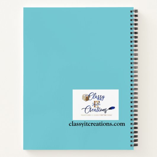 女の子のための茶色のキャラクター付きスパイラルノート ノートブック (裏面)