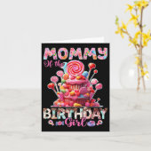 女の子のための誕生日のママ甘いお菓子マッチン カード (黄色い花)