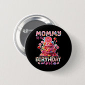 女の子のための誕生日のママ甘いお菓子マッチン 缶バッジ (正面&裏面)