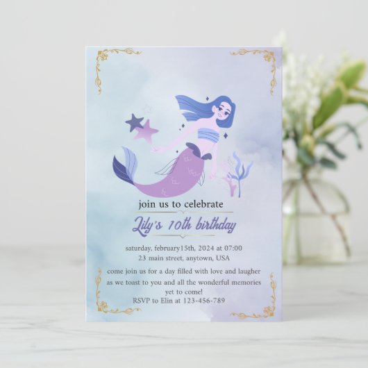 女の子のための誕生日の招待 (スタンド正面)