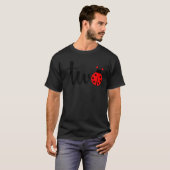 女の子のための誕生日の2つ1番目の誕生日ラディバグ Tシャツ (正面フル)