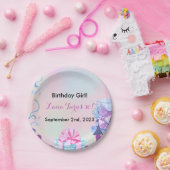 女の子のための誕生日パーティーデコール ペーパープレート (パーティー)