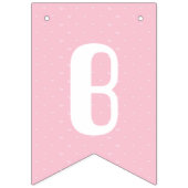 女の子のための象と赤ちゃんシャワーのバンティング旗 バンティングフラッグ (第2の旗)