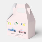 女の子のための赤ちゃんシャワーパレードピンクでドライブ フェイバーボックス (裏面サイド)