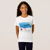 女の子のための陽気なクリスマスのtシャツ tシャツ (正面フル)