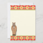 女の子のための馬と花の誕生日招待状 招待状 (裏面)