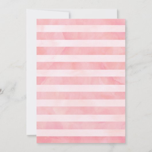 女の子のための馬のパーティの招待状 招待状 (裏面)