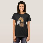 女の子のための馬Tee女性の乗馬1 Tシャツ (正面フル)
