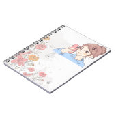 女の子のための魅力的なスパイラルノートブック： ノートブック (左側)