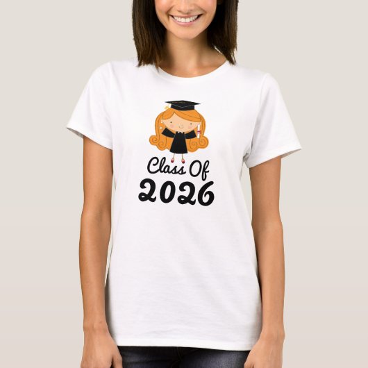 女の子のための2026年の卒業のギフトのアイディア Tシャツ (正面)