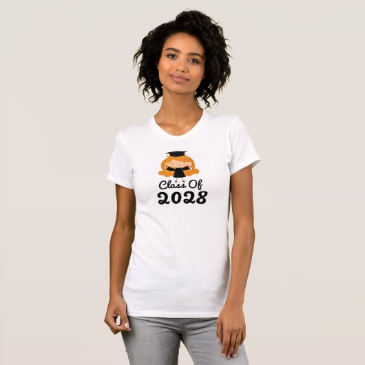 女の子のための2028年の卒業のギフトのアイディア Tシャツ (正面フル)