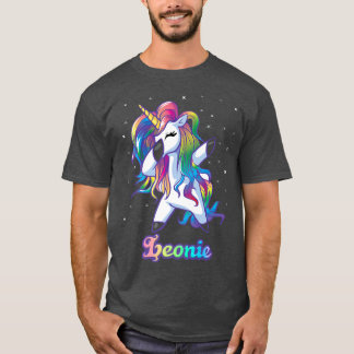 女の子のためのLeonie Unicornギフト誕生日 Tシャツ