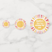 女の子ののまわりに最初の旅のサンバルーン コンフェッティ (正面)