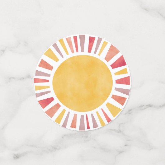 女の子ののまわりに最初の旅のサンバルーン コンフェッティ (スモール正面)