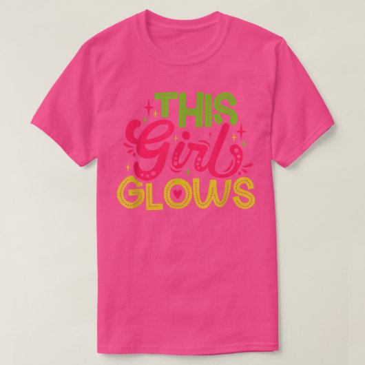 女の子のやる気を起こさせる動機感動的E Tシャツ (デザイン正面)