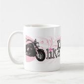 女の子のような乗車 コーヒーマグカップ (左)