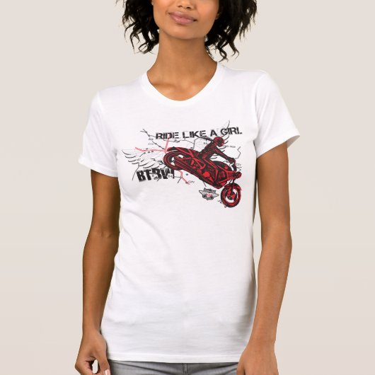 女の子のような乗車 Tシャツ (正面)
