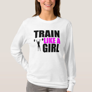 女の子のような列車-女性フィットネスのフード付きスウェットシャツ Tシャツ