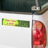 女の子のような演劇 バンパーステッカー (トラック上)