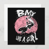 女の子のようなBMX 招待状 (正面/裏面)